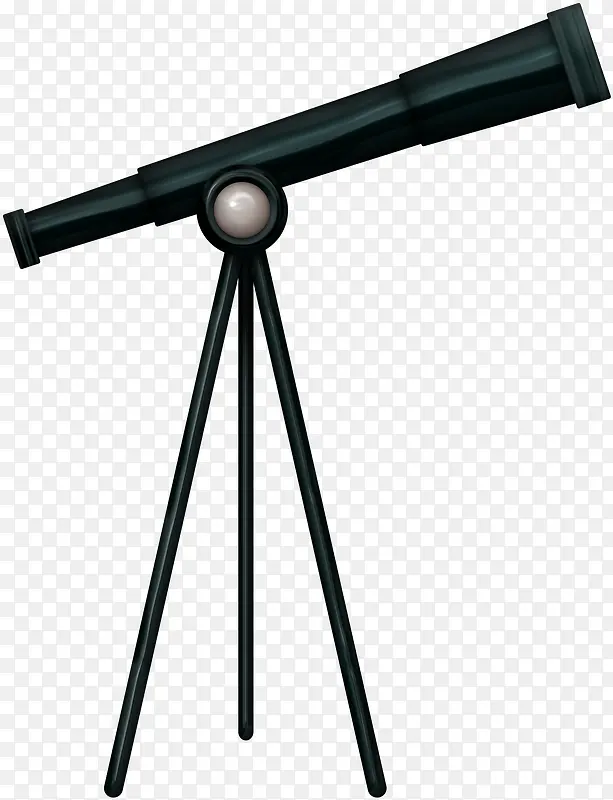 黑色创意天文望远镜