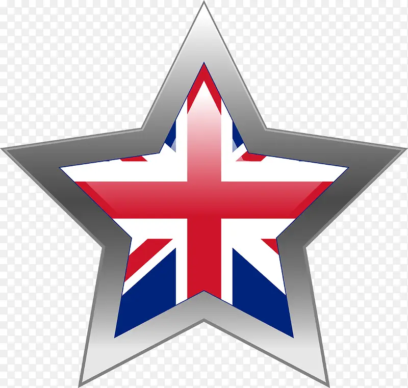五角星英国国旗图