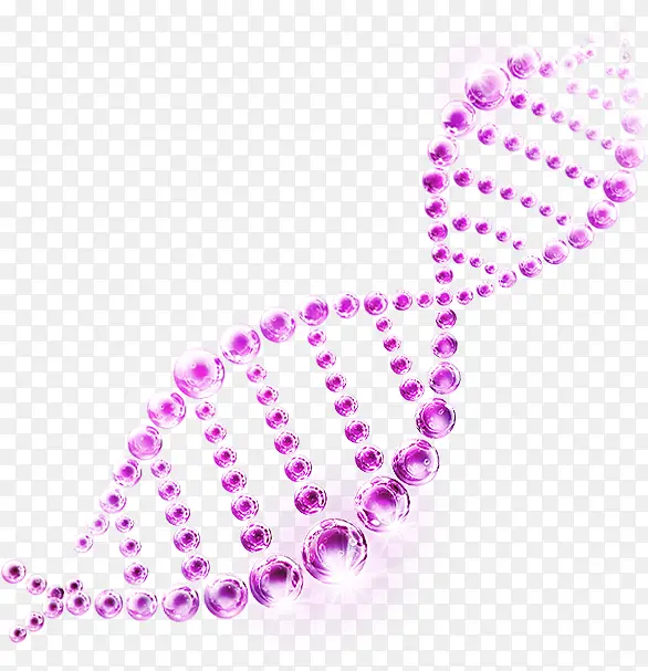 紫色梦幻DNA装饰图案