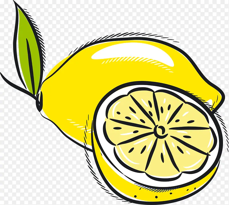 美味黄色柠檬