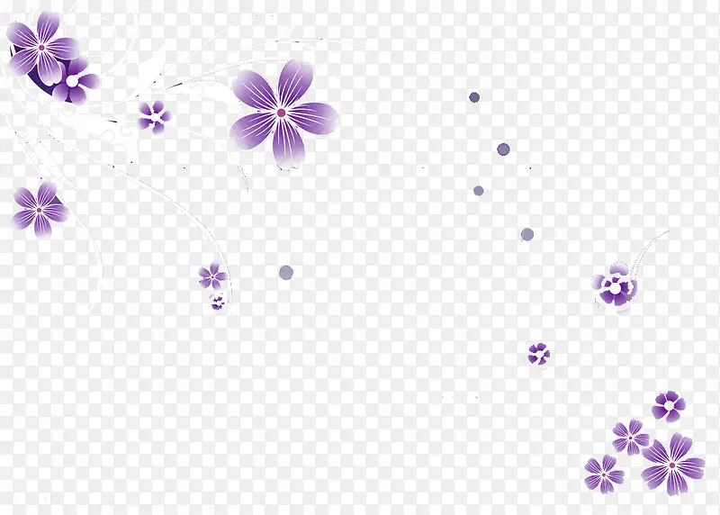 免抠素材之紫色花花