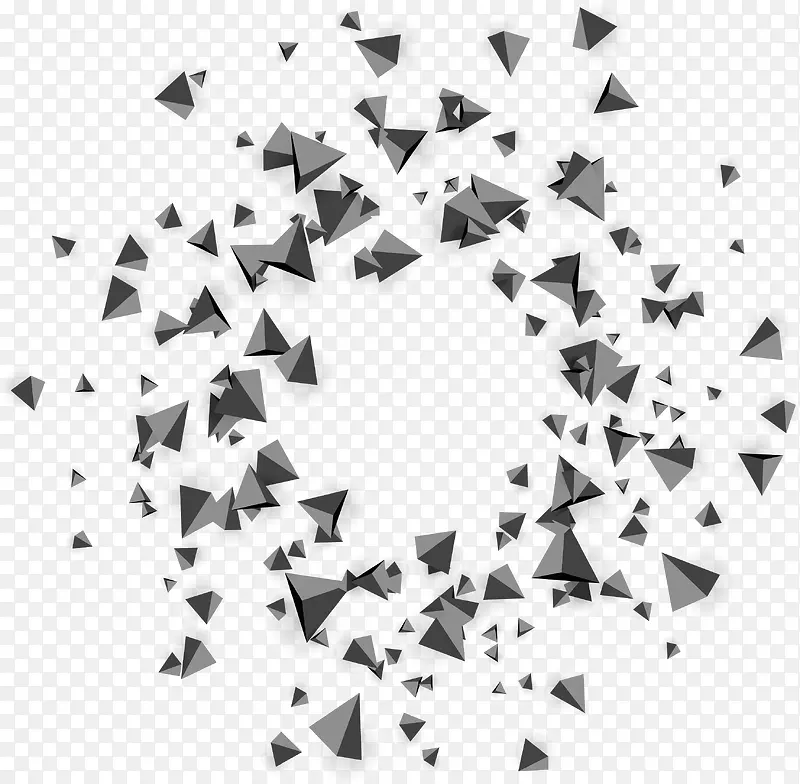 抽象灰色三角块