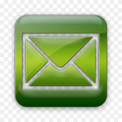 邮件广场信封消息电子邮件信绿色