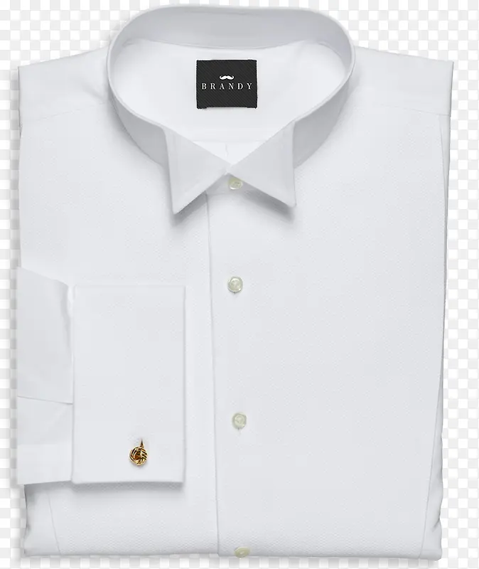 白色折好的衬衫