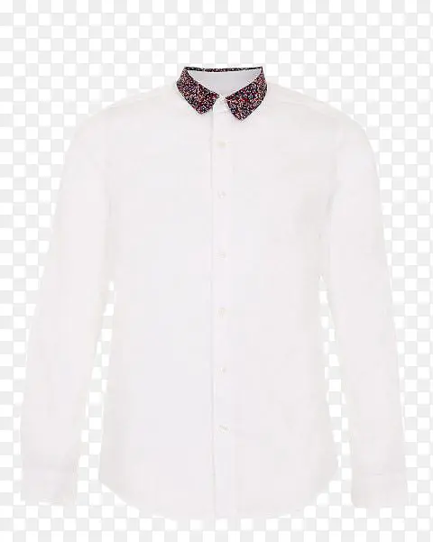 白色圆领时尚流行简约衬衫