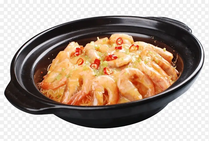 鲜虾粉丝砂锅煲