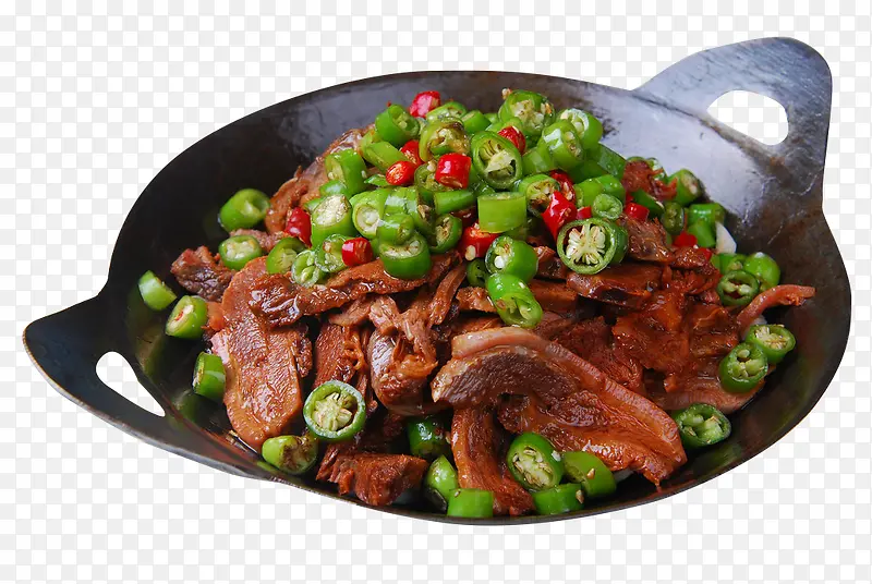 干锅鹿肉摄影图