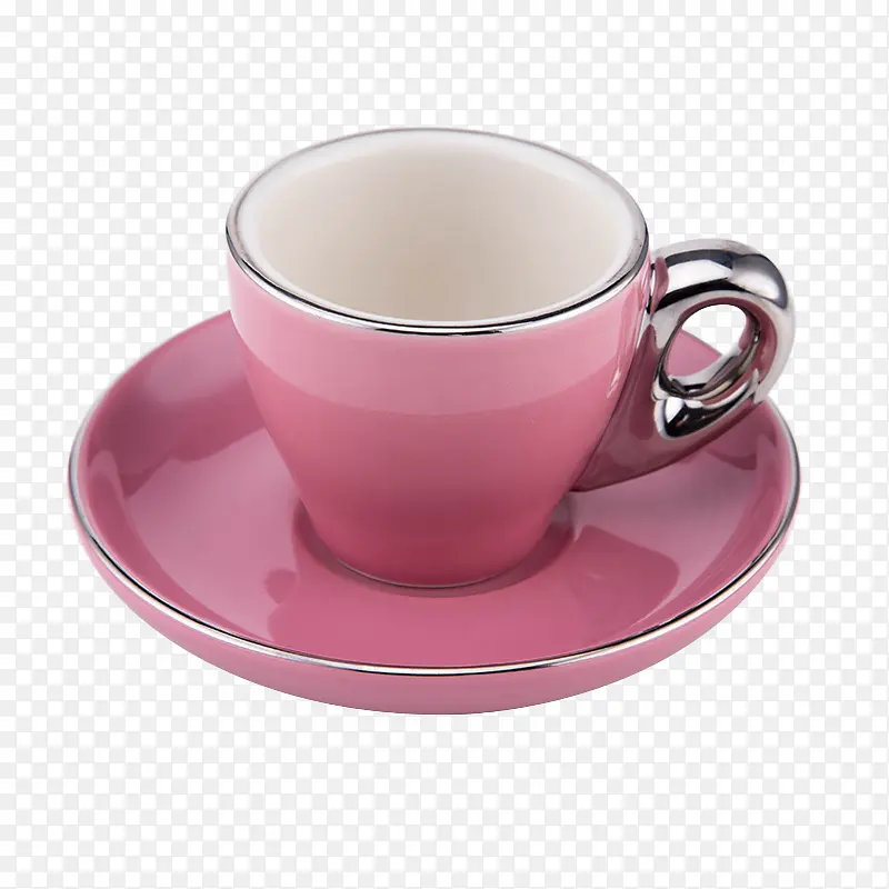 粉色咖啡杯碟餐具