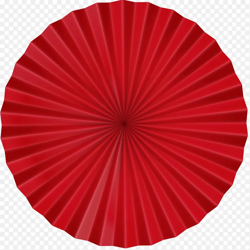 中国风矢量圆形折纸