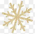 创意合成金色的雪花造型