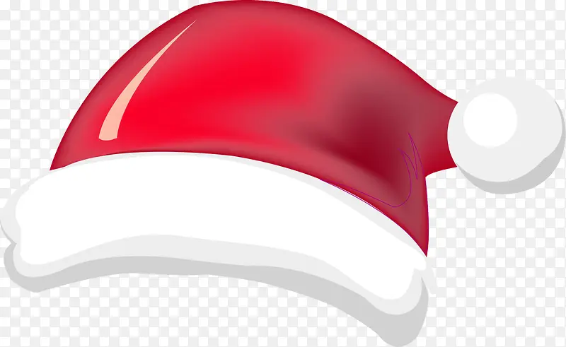 冬日红色卡通圣诞帽