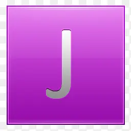 字母J粉色图标
