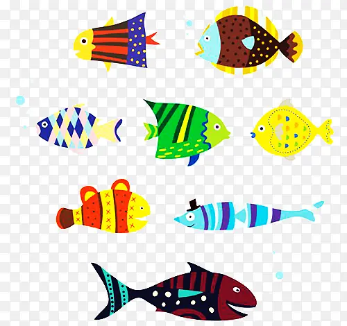 多彩的鱼儿们