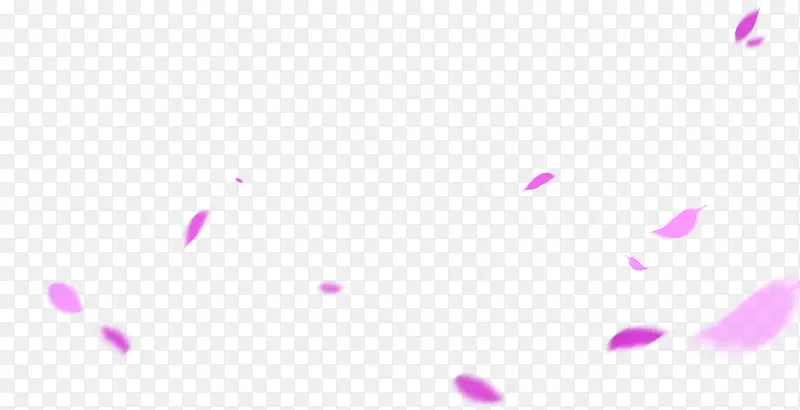 飘扬海报紫色卡通花瓣效果植物