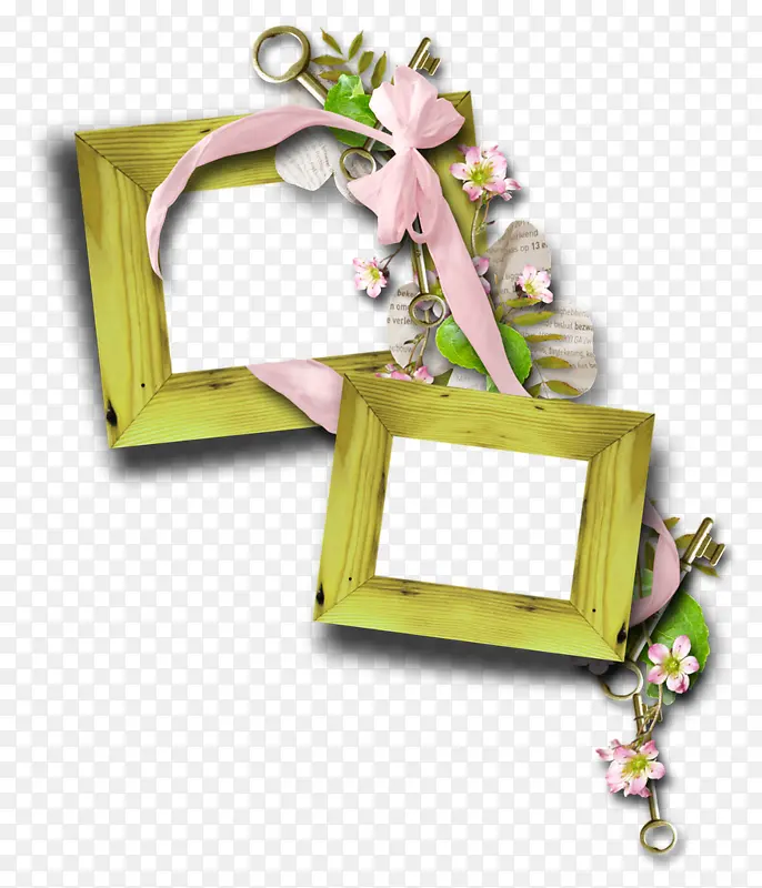 粉色绣花画框