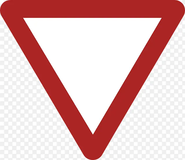红色倒三角形