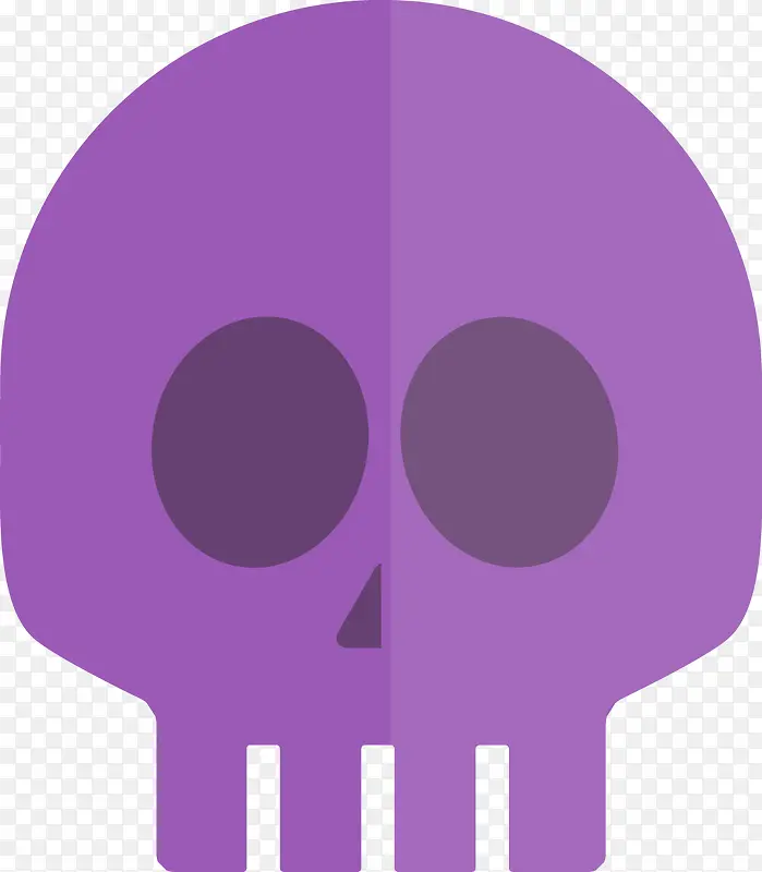 紫色骷髅头像