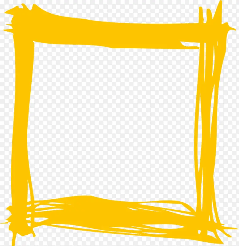 黄色的装饰框