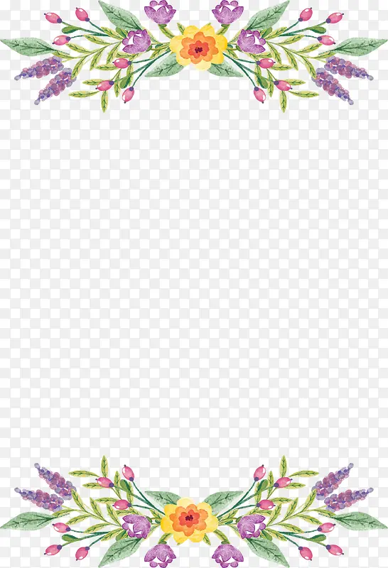 浪漫彩色春花花丛