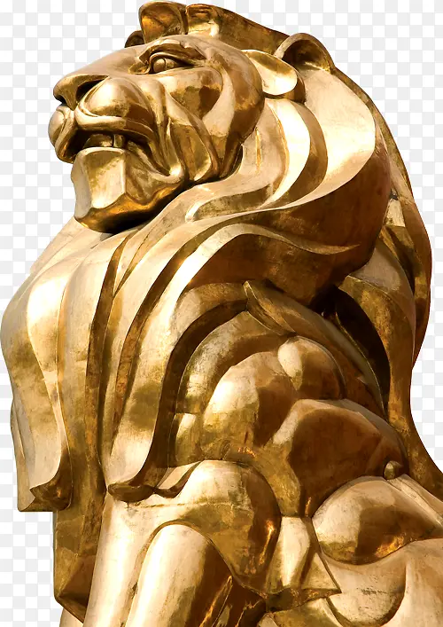 金色金属狮子
