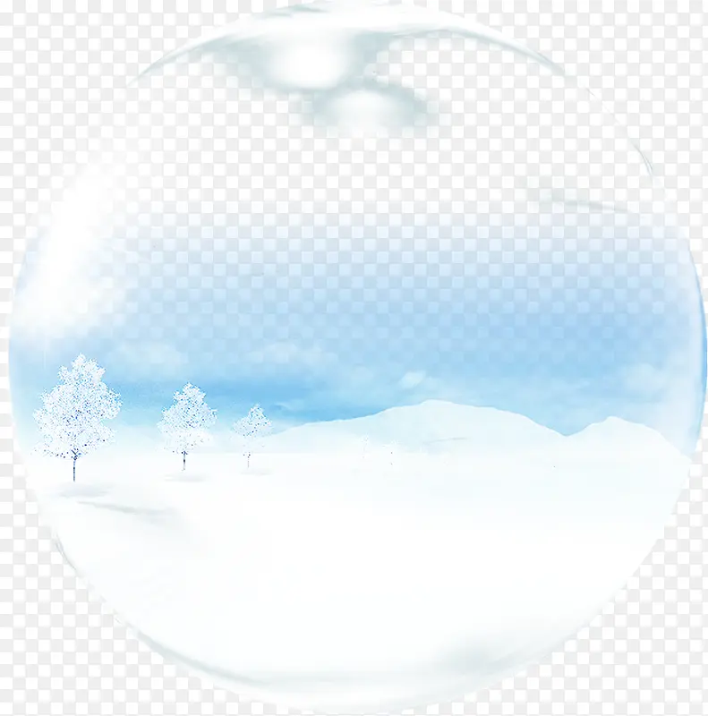 梦幻冬季背景画框
