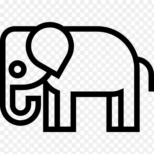 大象面对左图标
