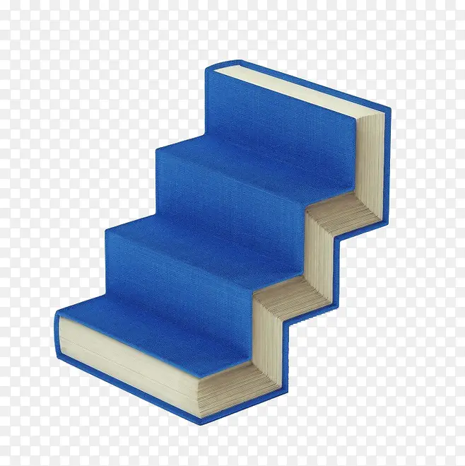 蓝色书本楼梯
