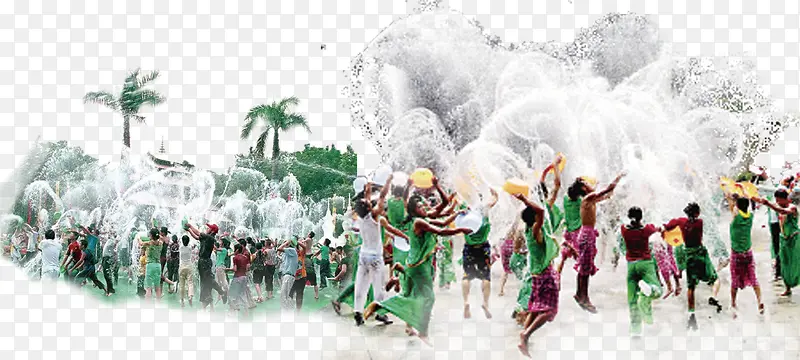 泰国喷水节