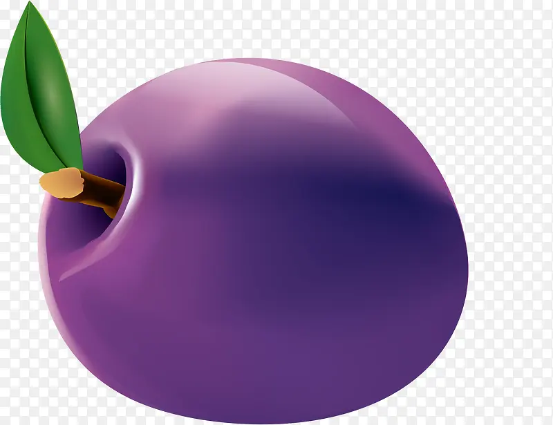 手绘紫色葡萄水果