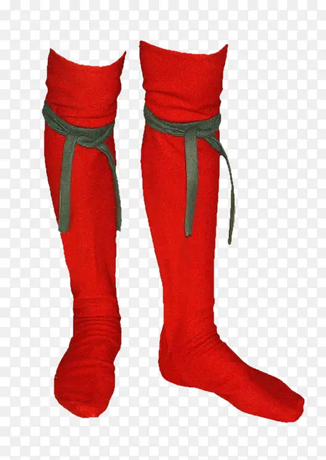 红色裤袜素材免抠