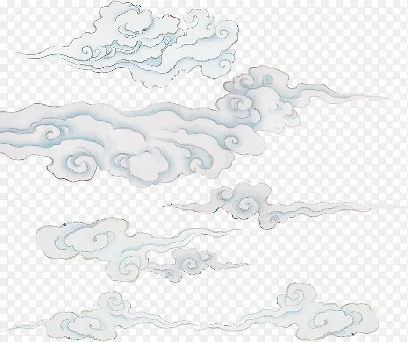 手绘云纹
