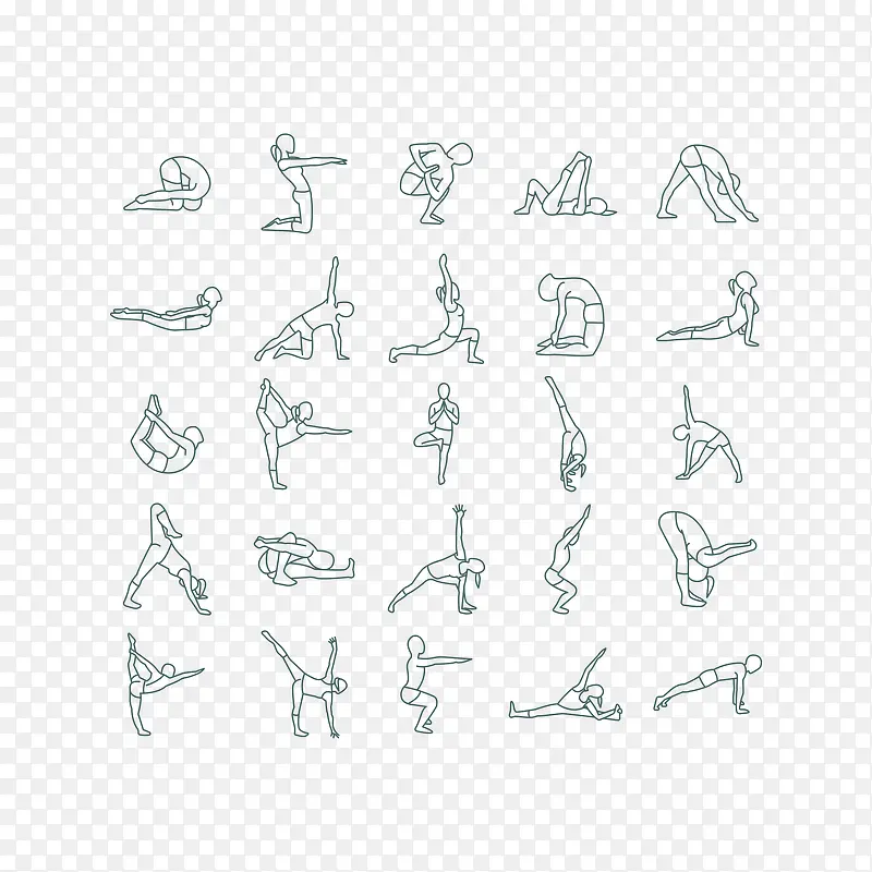 25款简洁瑜伽姿势