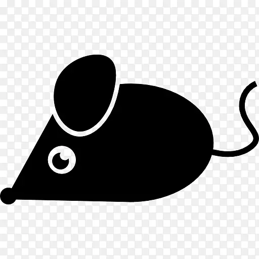 鼠标的黑色动物图标