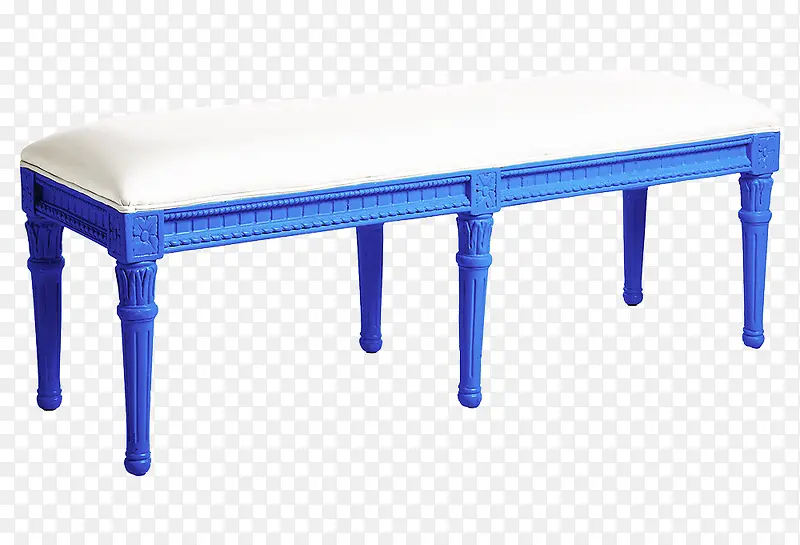 蓝色腿长凳素材