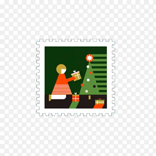 圣诞节日邮票