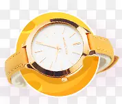 手表黄色表盘装饰