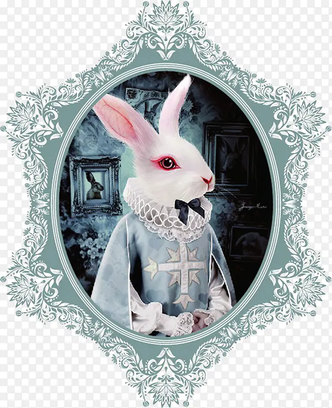 兔子装饰画