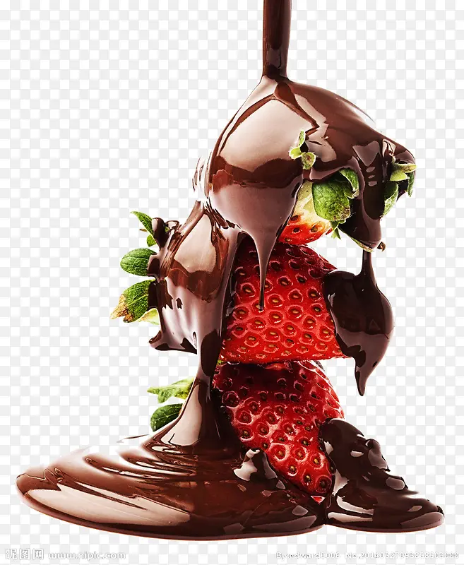 巧克力与草莓的碰撞