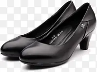黑色简约春季女士皮鞋