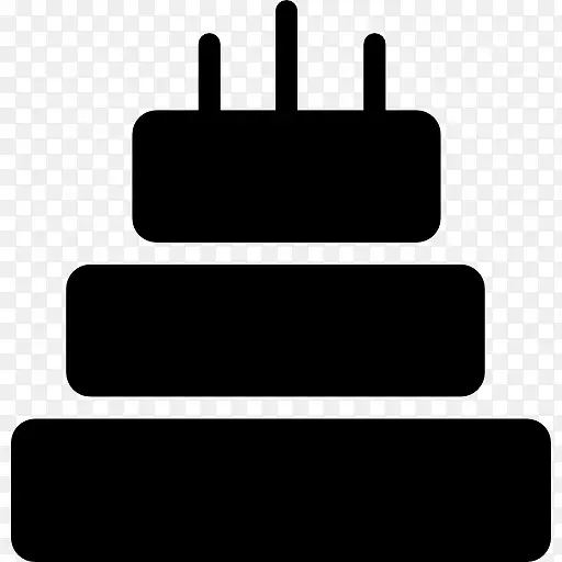 生日蛋糕三蛋糕图标