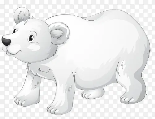 冰冻北极白熊
