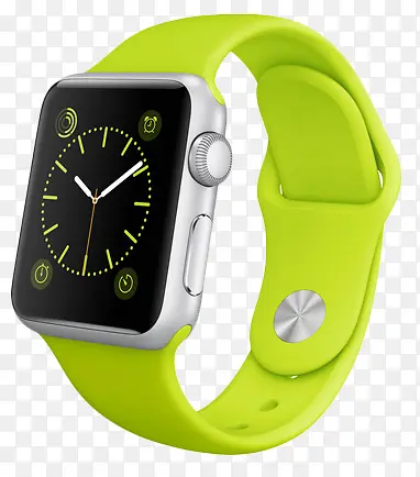 绿色运动手表