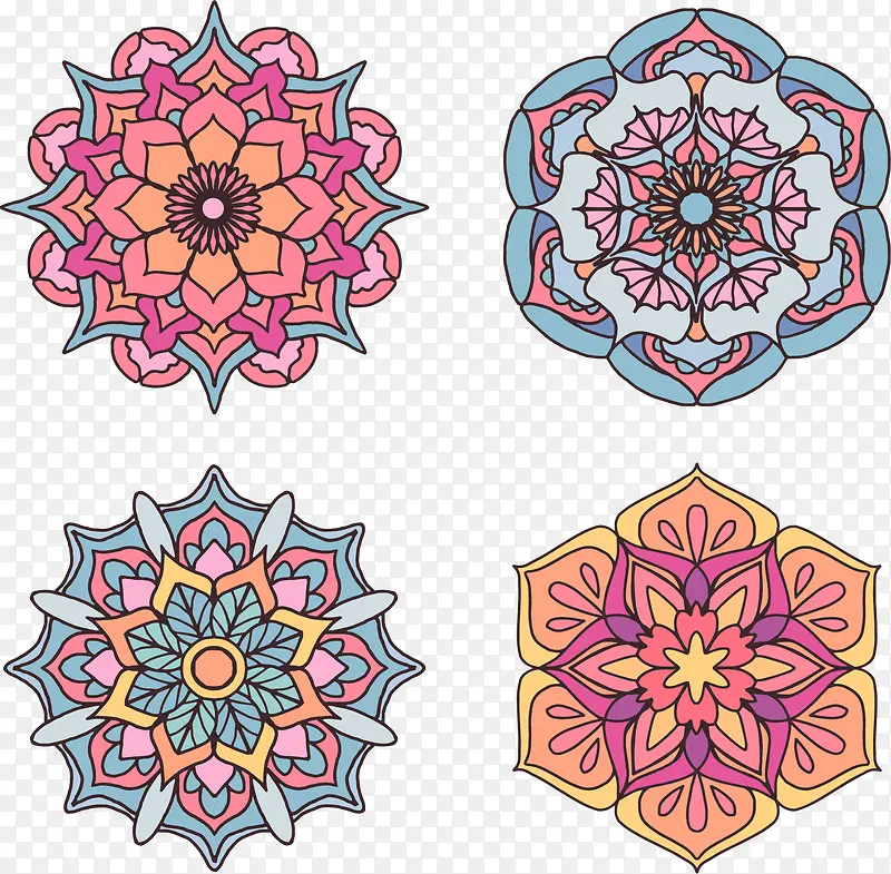 宗教花朵图腾