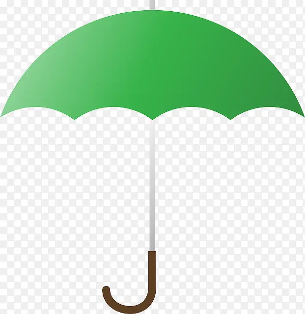 绿色的伞
