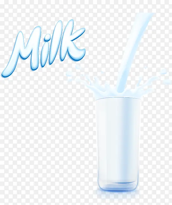 矢量牛奶营养素材