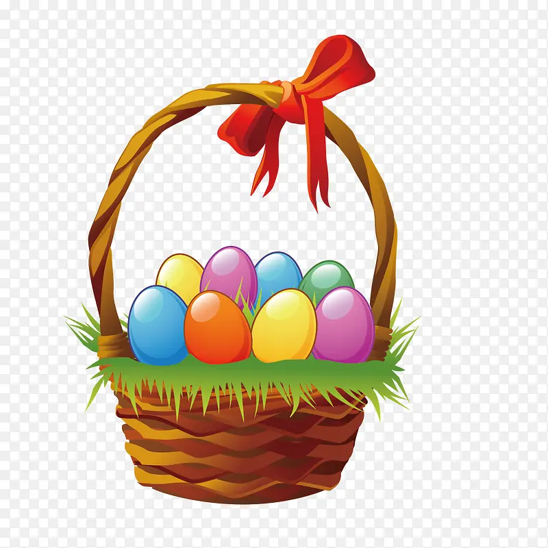创意复活节彩绘鸡蛋篮子