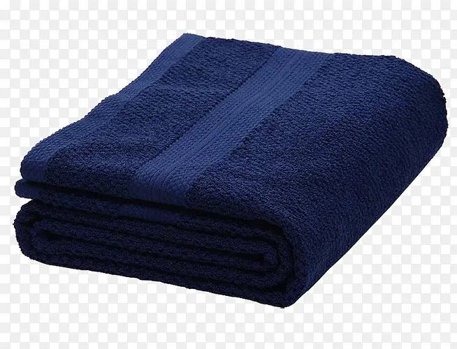 深蓝色浴巾
