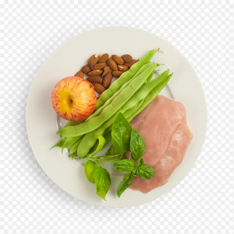 一碟子豇豆肉做饭