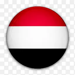 国旗对也门世界标志图标