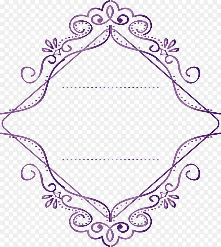 紫水晶欧式花藤边框